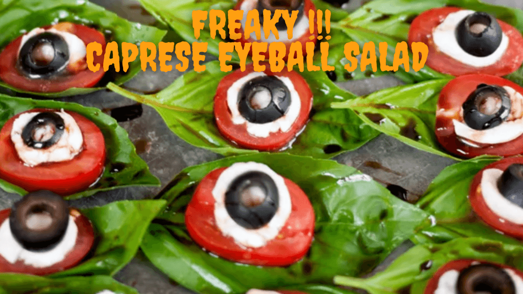 Halloween Caprese Eyeball Salad | Team Quinn Fit